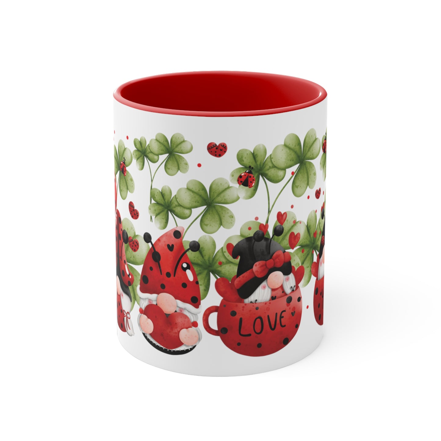 Valentine's Day Coffee Mug, Gnome Mug, Gnome Coffee Mug, Happy Valentine's Day Mug, Valentine's Gnome Mug, Ceramic Mug 11oz