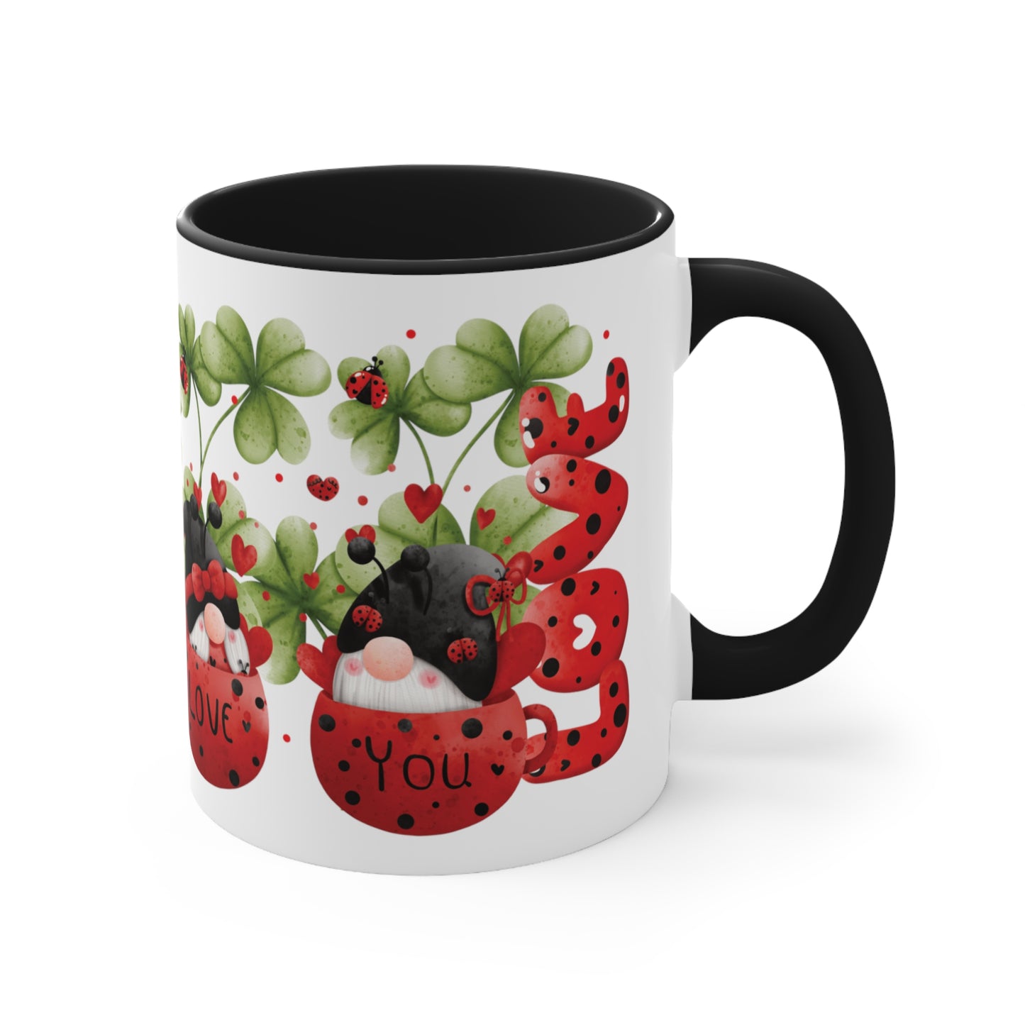 Valentine's Day Coffee Mug, Gnome Mug, Gnome Coffee Mug, Happy Valentine's Day Mug, Valentine's Gnome Mug, Ceramic Mug 11oz