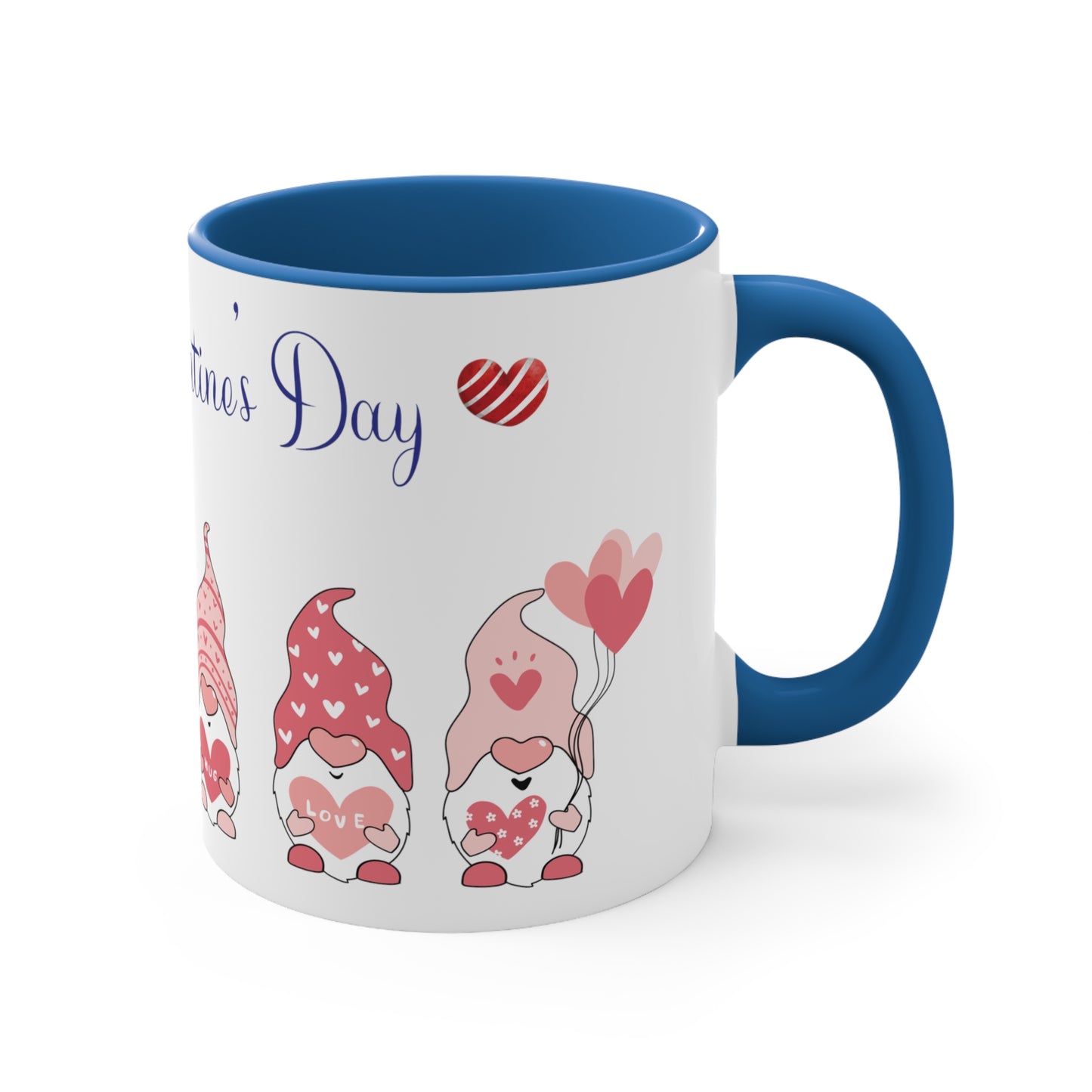 Valentine's Day Coffee Mug, Gnome Mug, Gnome Coffee Mug, Happy Valentine's Day Mug, Valentine's Gnome Mug, Ceramic Mug 11oz