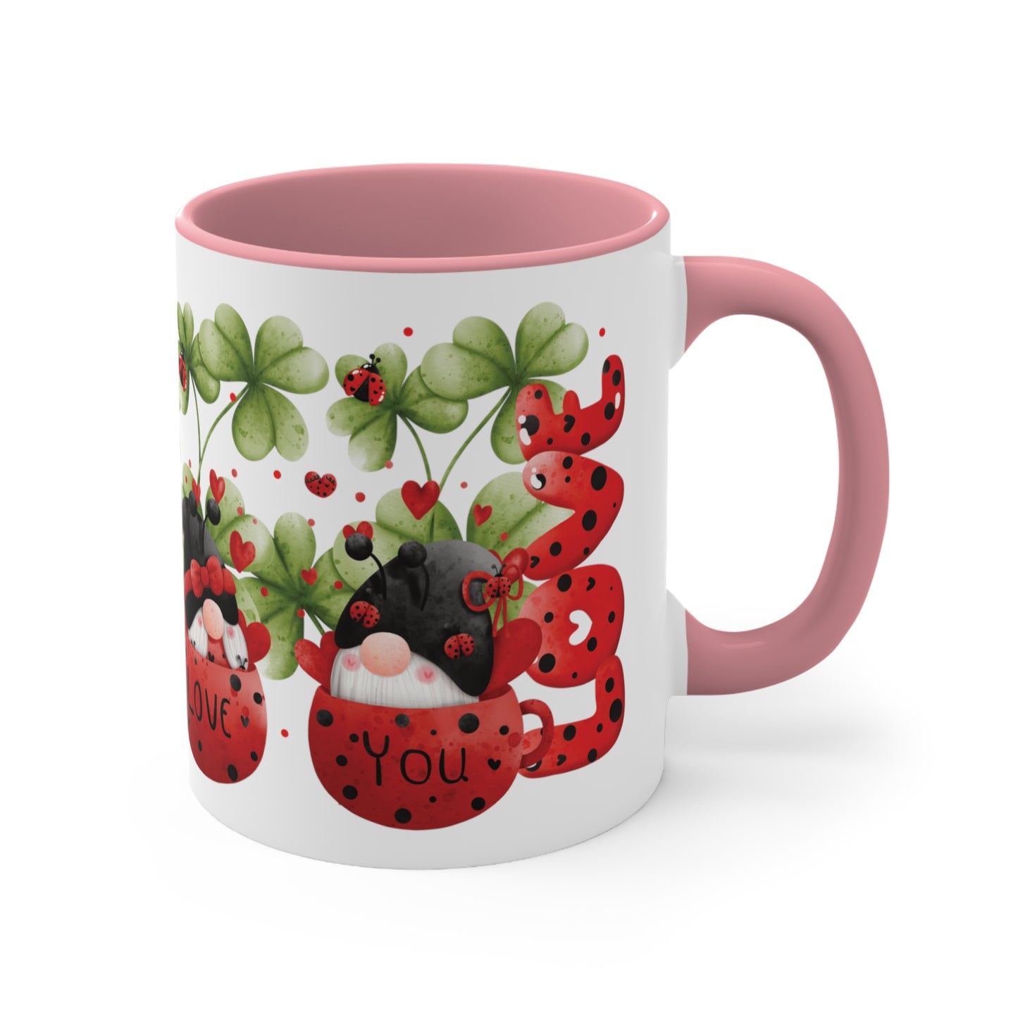 Valentine's Day Coffee Mug, Gnome Mug, Gnome Coffee Mug, Happy Valentine's Day Mug, Valentine's Gnome Mug, Ceramic Mug 11oz