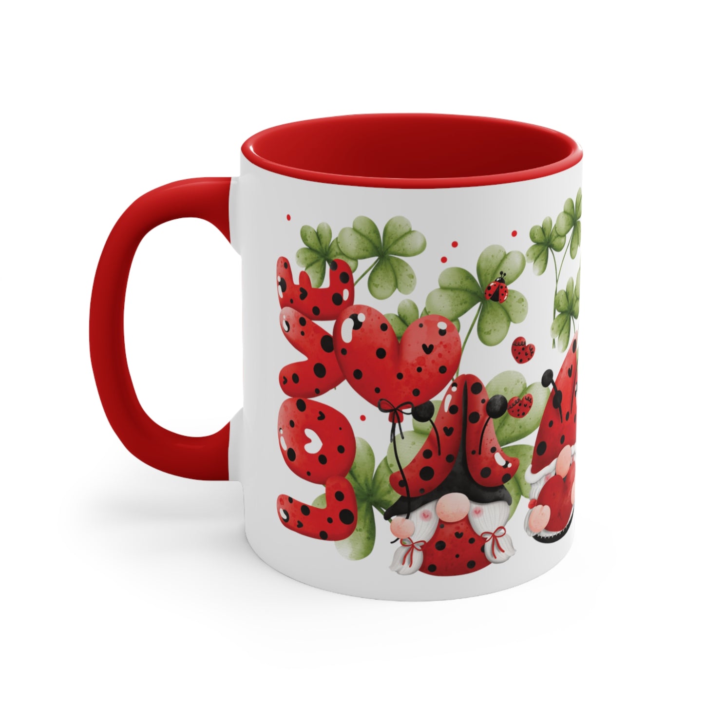 Valentine's Day Coffee Mug, Gnome Mug, Gnome Coffee Mug, Happy Valentine's Day Mug, Valentine's Gnome Mug, Ceramic Mug 11oz