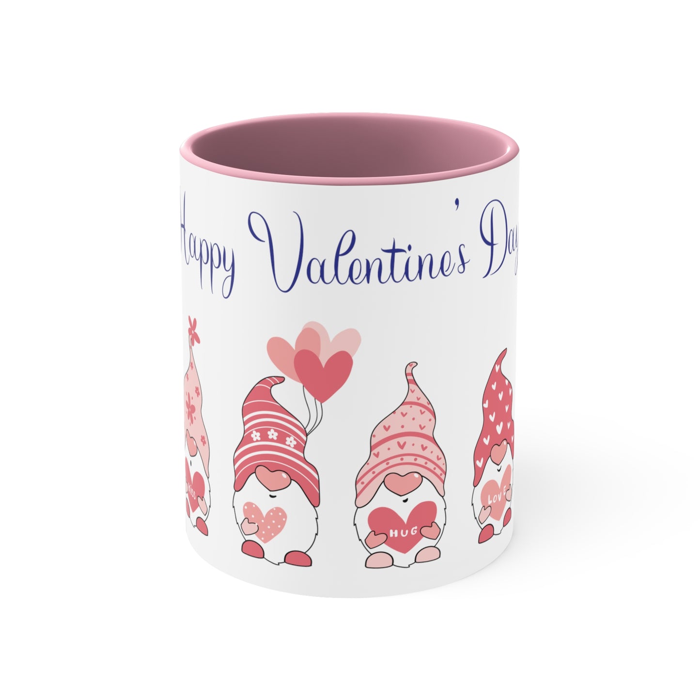 Valentine's Day Coffee Mug, Gnome Mug, Gnome Coffee Mug, Happy Valentine's Day Mug, Valentine's Gnome Mug, Ceramic Mug 11oz