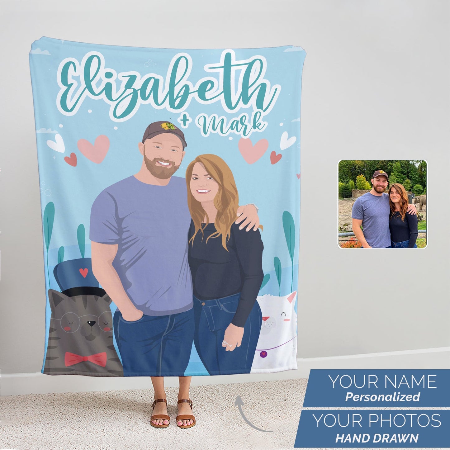 Personalized Custom Blanket for Girlfriend