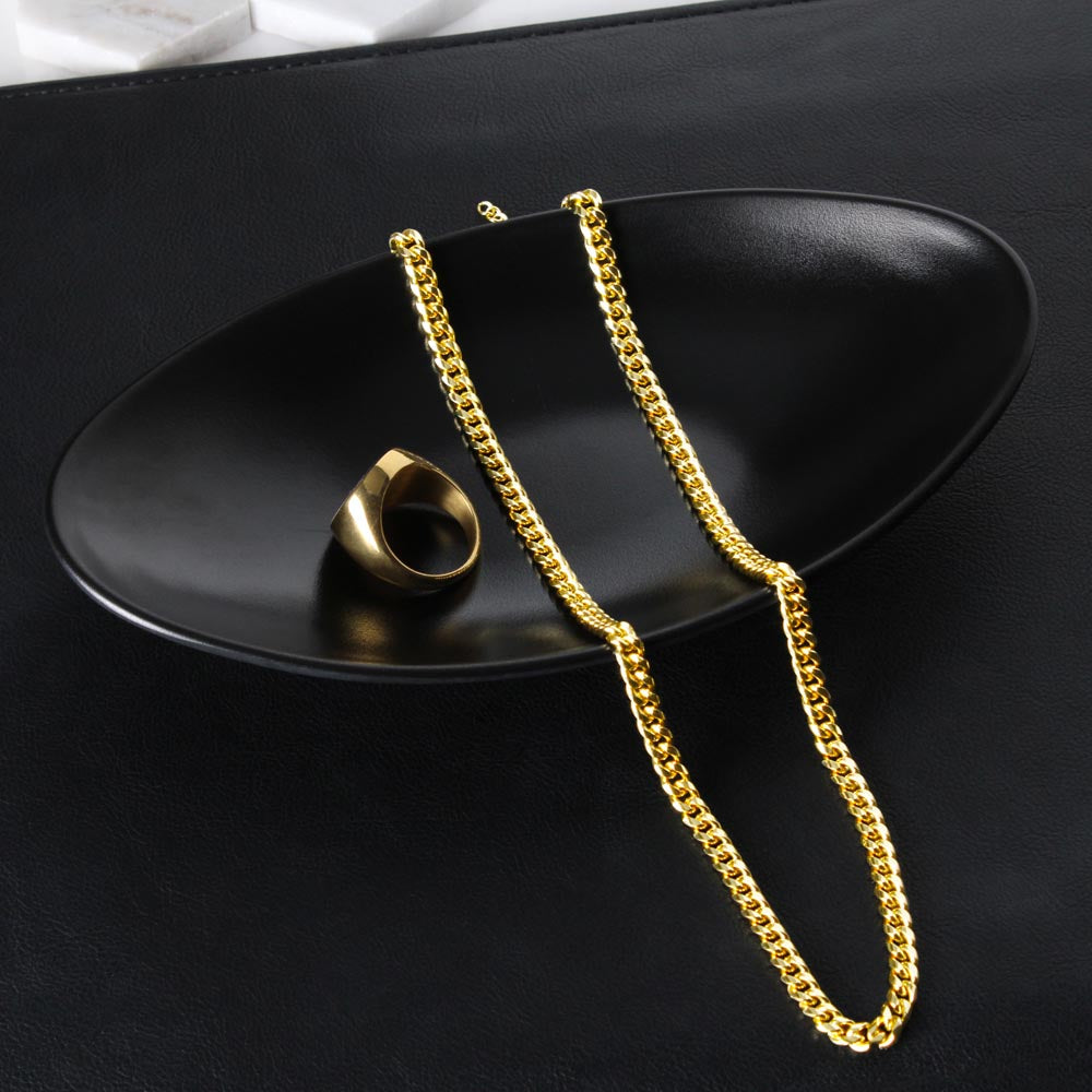 To My Man Cuban Link Chain - Wild Passion Only You Can Tame