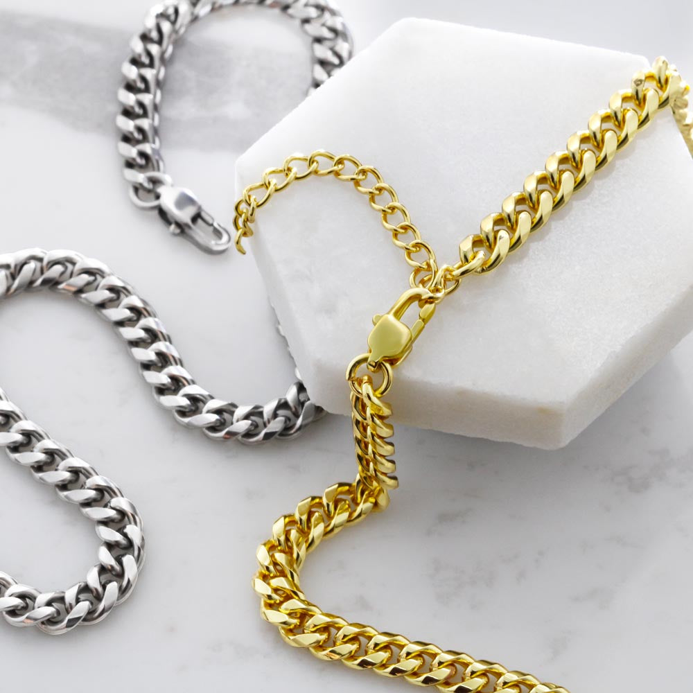 To My Man Cuban Link Chain - Wild Passion Only You Can Tame
