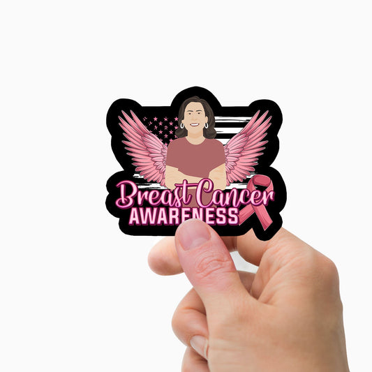 Breast Cancer Awareness Hand-Drawn Personalized Stickers