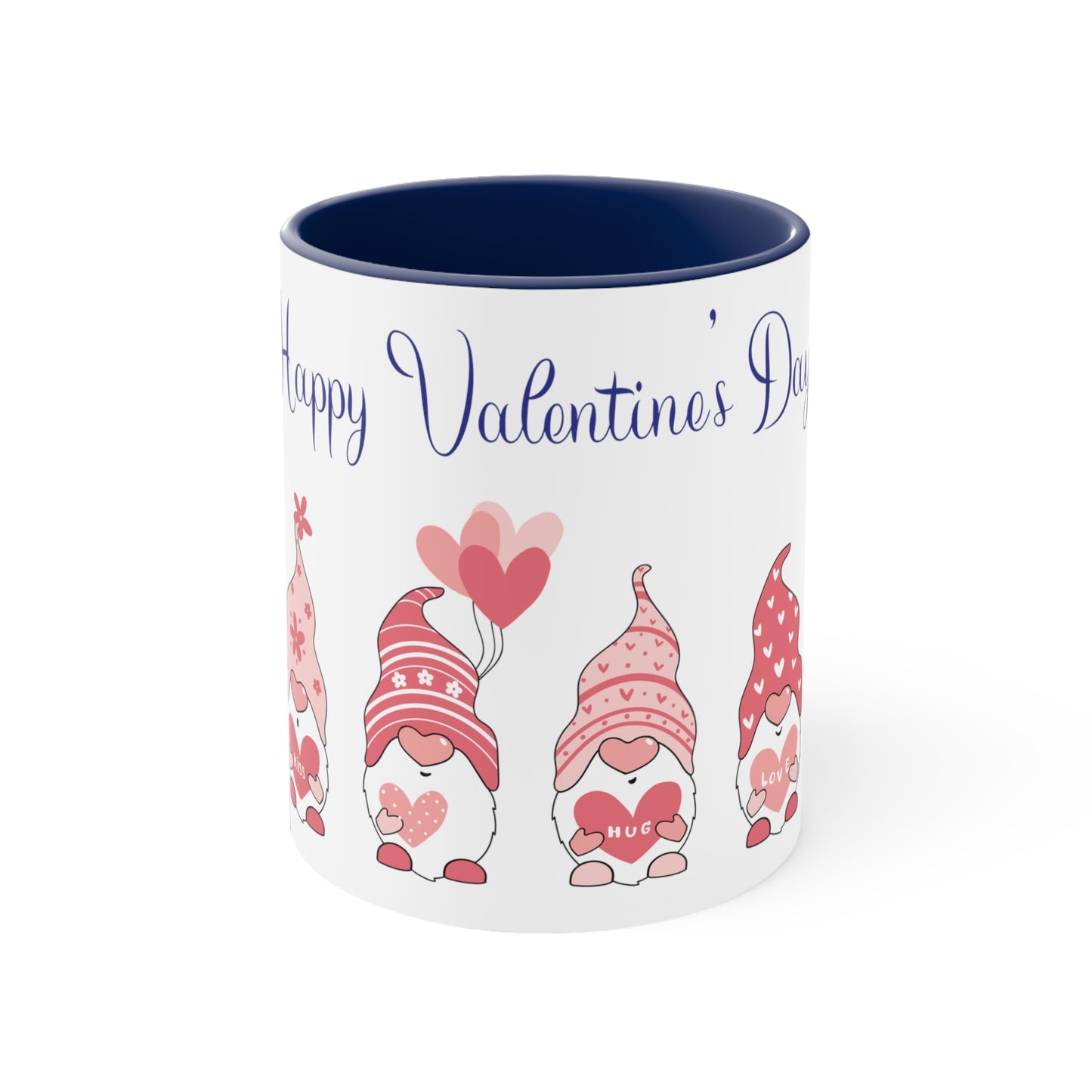Valentine's Day Coffee Mug, Gnome Mug, Gnome Coffee Mug,  Happy Valentine's Day Mug, Valentine's Gnome Mug, Ceramic Mug 11oz