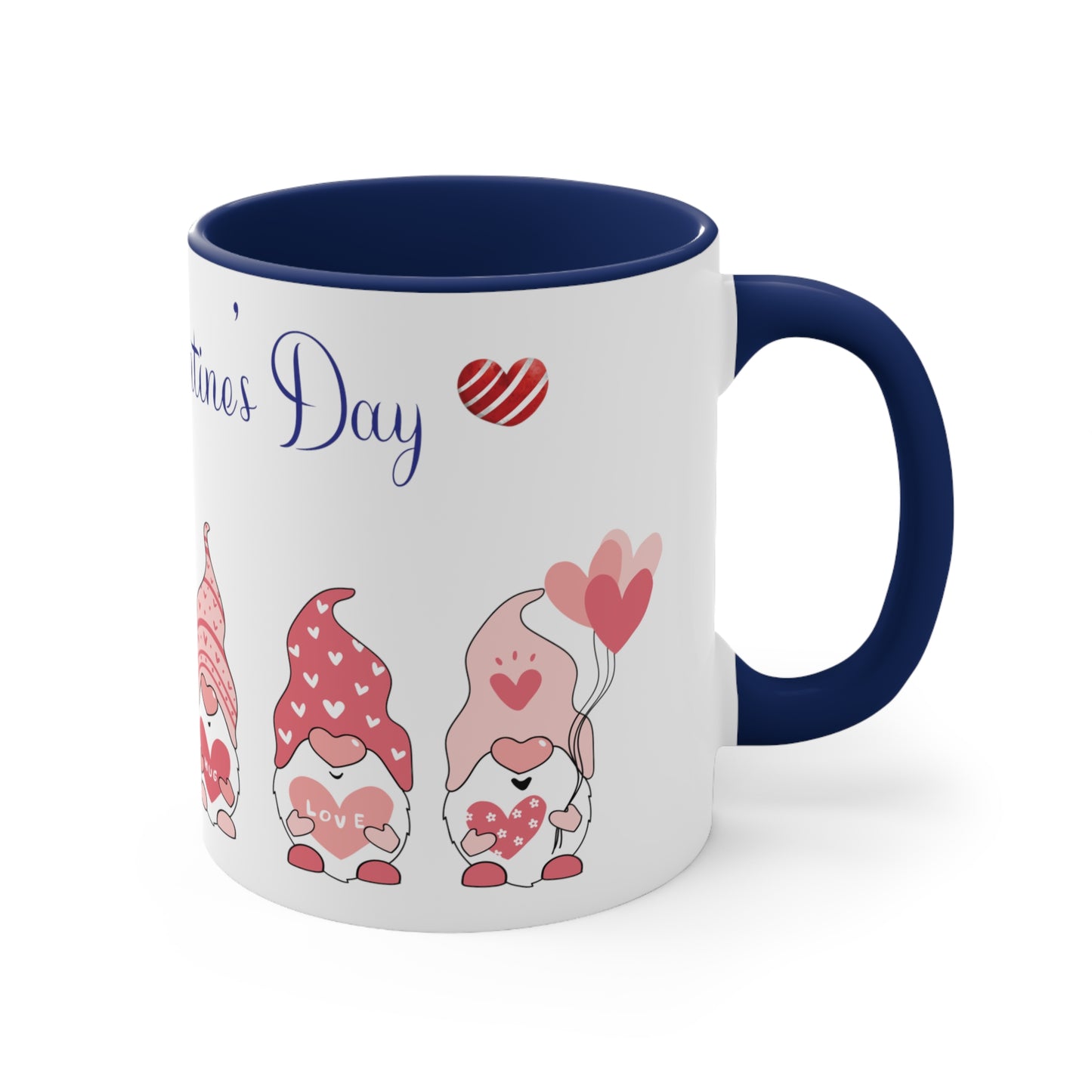 Valentine's Day Coffee Mug, Gnome Mug, Gnome Coffee Mug,  Happy Valentine's Day Mug, Valentine's Gnome Mug, Ceramic Mug 11oz