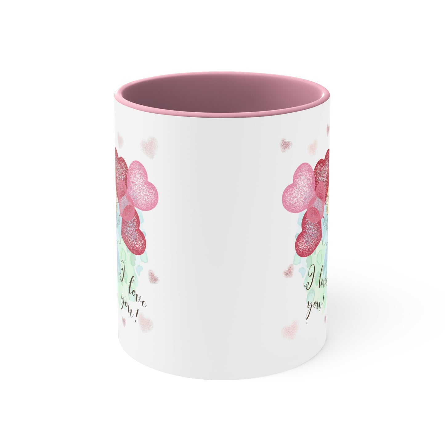I Love You Mug, I Love you Valentine Mug,  I Love You Valentine Mug for Boyfriend, White Two-Tone Ceramic Coffee Mug 11oz