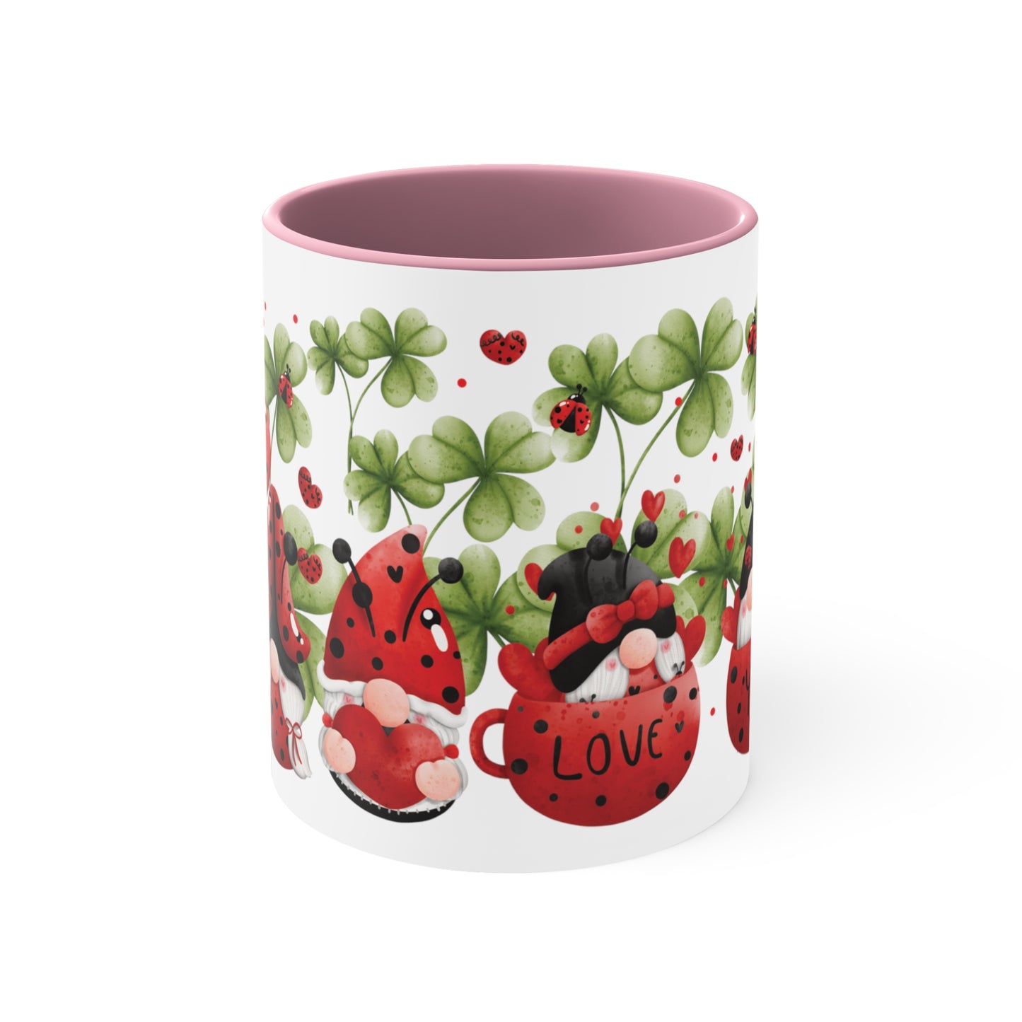 Valentine's Day Coffee Mug, Gnome Mug, Gnome Coffee Mug,  Happy Valentine's Day Mug, Valentine's Gnome Mug, Ceramic Mug 11oz