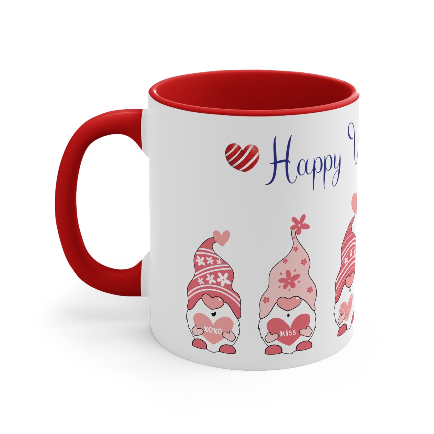 Valentine's Day Coffee Mug, Gnome Mug, Gnome Coffee Mug,  Happy Valentine's Day Mug, Valentine's Gnome Mug, Ceramic Mug 11oz