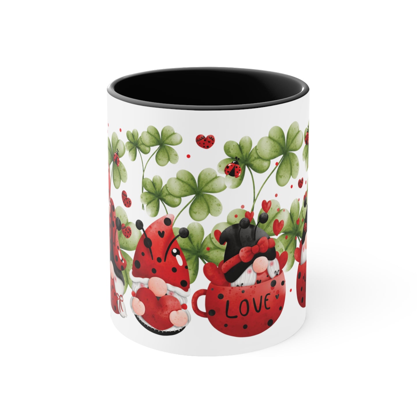Valentine's Day Coffee Mug, Gnome Mug, Gnome Coffee Mug,  Happy Valentine's Day Mug, Valentine's Gnome Mug, Ceramic Mug 11oz