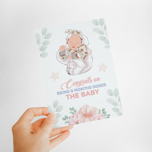 Custom Personalized "Congrats On The Baby" Card