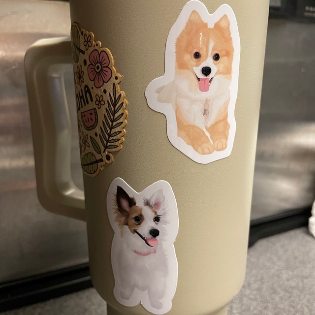 Custom Hand-Drawn Pet Portrait Stickers