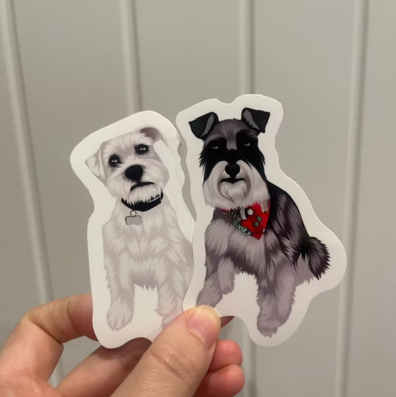 Custom Hand-Drawn Pet Portrait Stickers