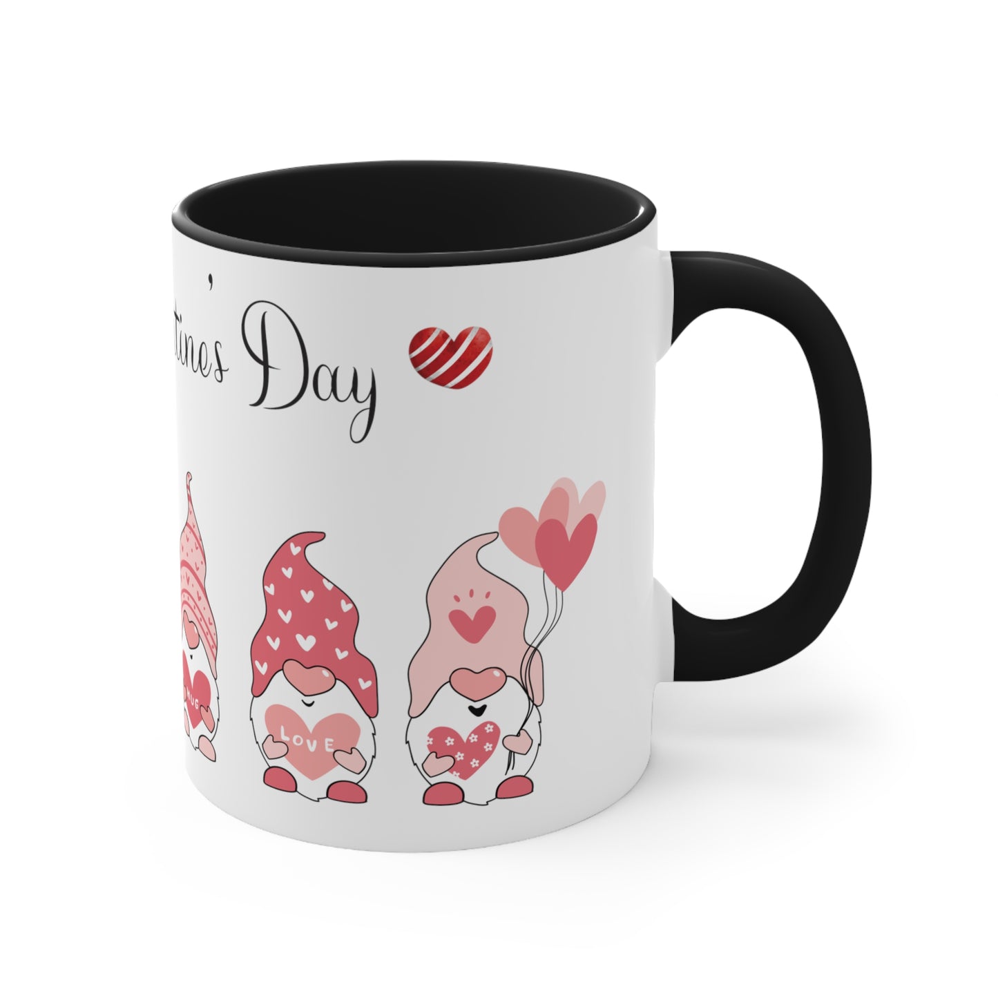 Valentine's Day Coffee Mug, Gnome Mug, Gnome Coffee Mug,  Happy Valentine's Day Mug, Valentine's Gnome Mug, Ceramic Mug 11oz