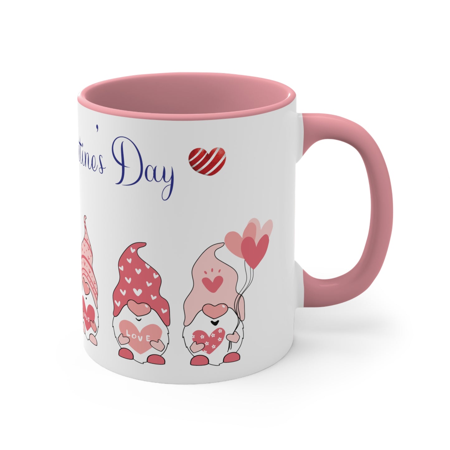 Valentine's Day Coffee Mug, Gnome Mug, Gnome Coffee Mug,  Happy Valentine's Day Mug, Valentine's Gnome Mug, Ceramic Mug 11oz