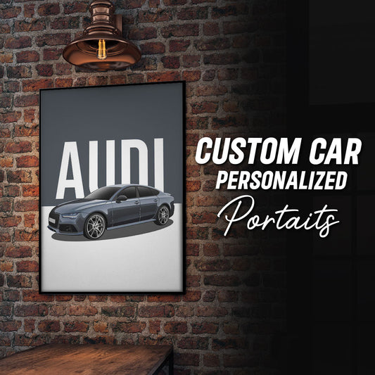 Custom Cartoonized Photo Car Portrait