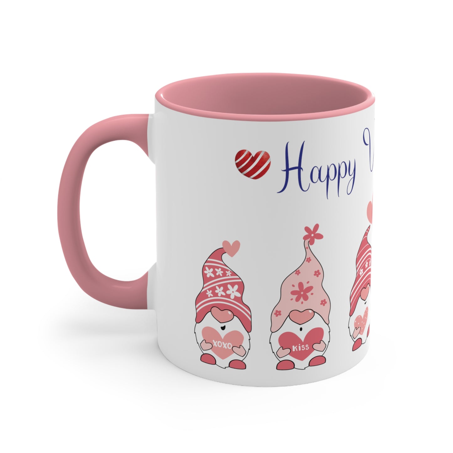 Valentine's Day Coffee Mug, Gnome Mug, Gnome Coffee Mug,  Happy Valentine's Day Mug, Valentine's Gnome Mug, Ceramic Mug 11oz
