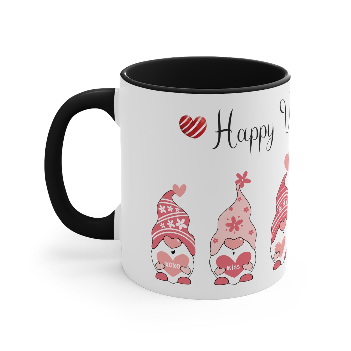 Valentine's Day Coffee Mug, Gnome Mug, Gnome Coffee Mug,  Happy Valentine's Day Mug, Valentine's Gnome Mug, Ceramic Mug 11oz