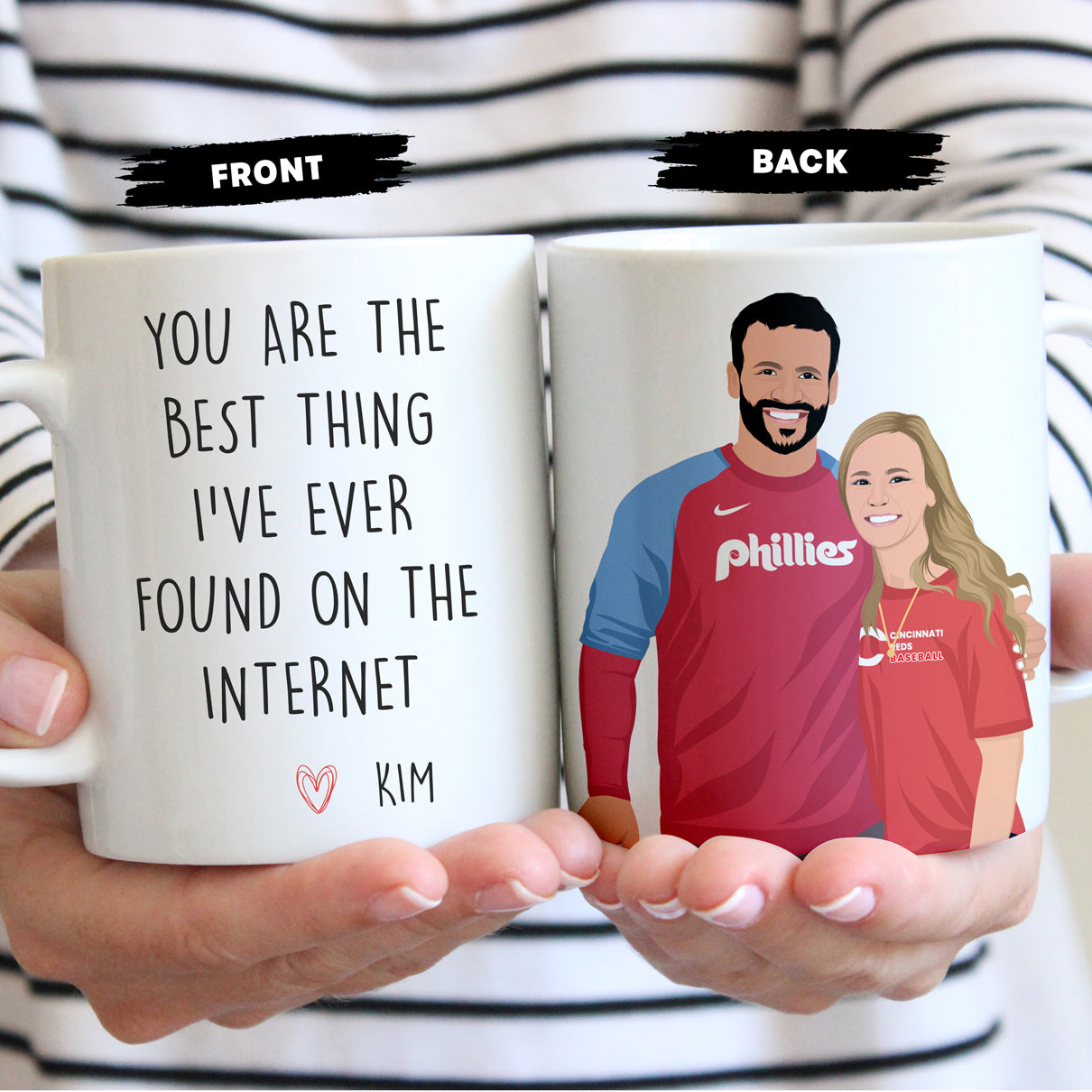 Custom Best Thing On The Internet Coffee Mug Personalized with Your Hand-Drawn Portrait