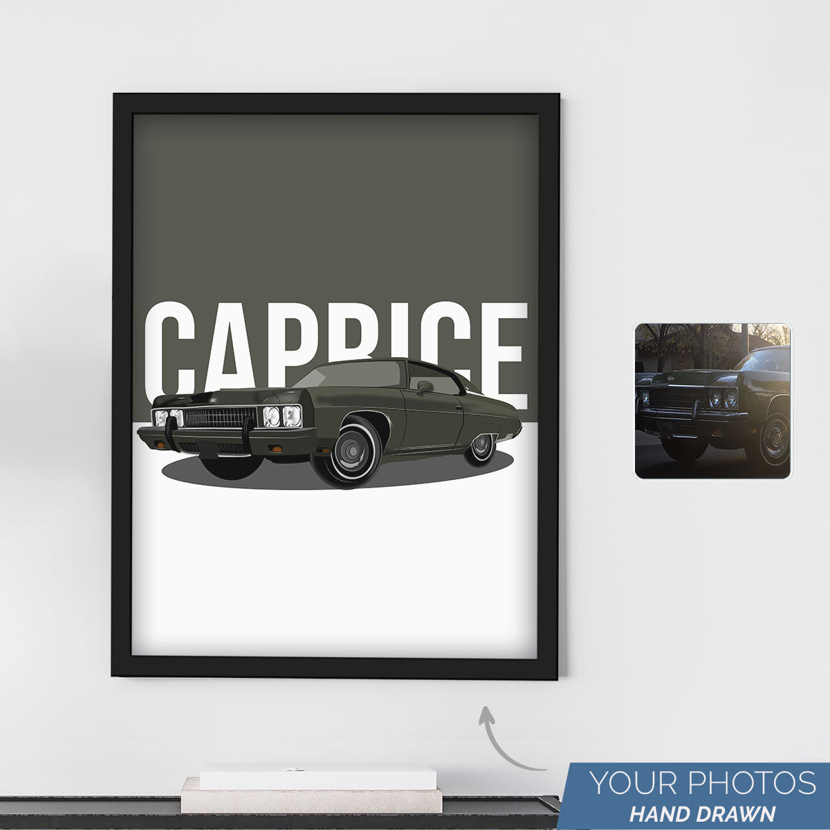 Custom Cartoonized Photo Car Portrait