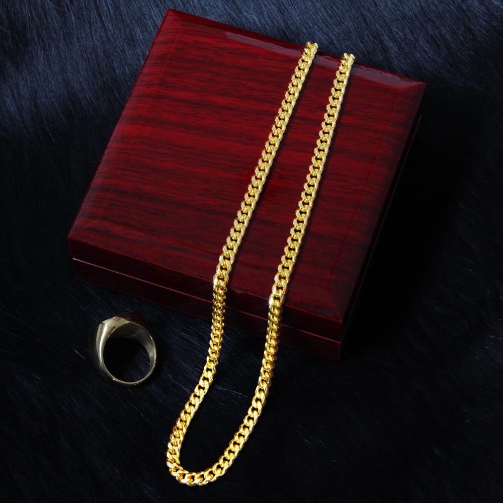 To My Man Cuban Link Chain - Wild Passion Only You Can Tame
