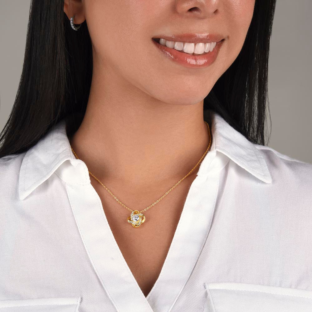 Love Knot Necklace For Mom - Wellspring Of Courage And Inspiration
