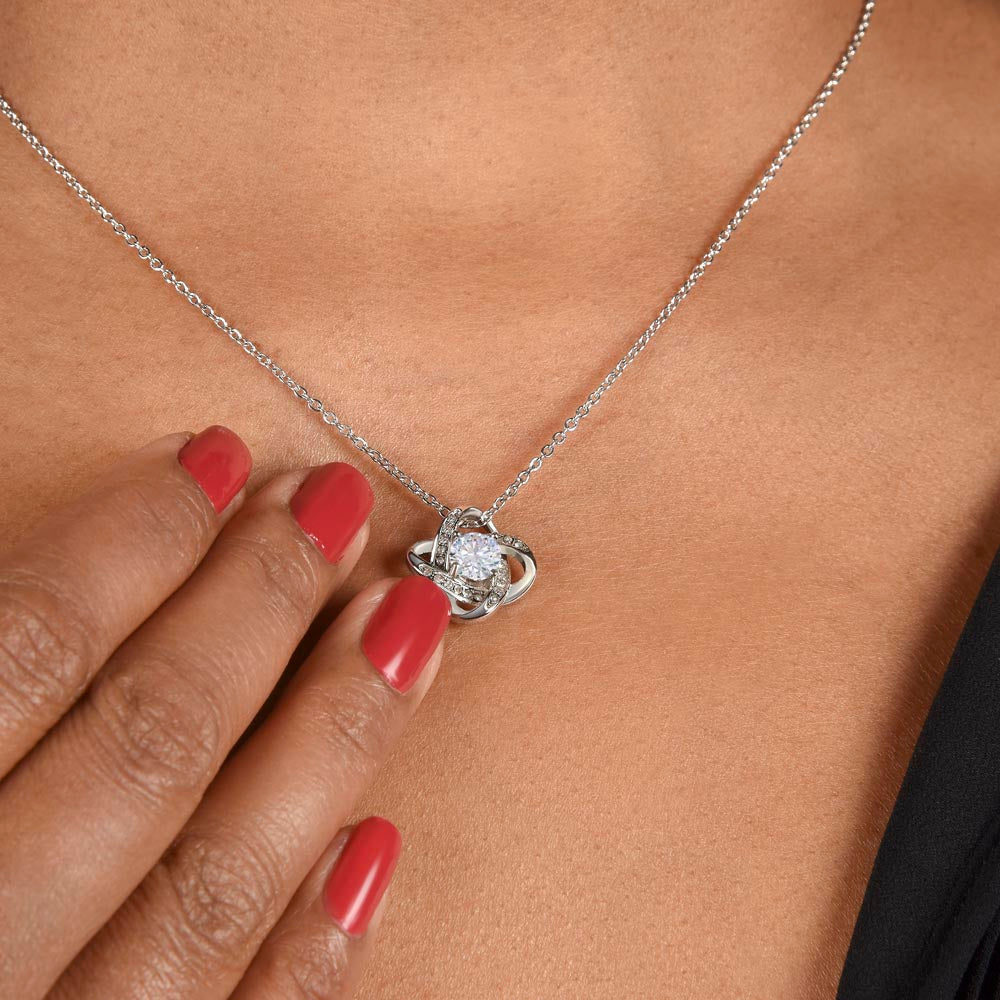 To My Beautiful Daughter - This Lioness Love Knot Necklace