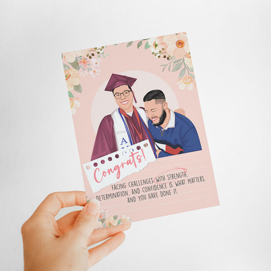 Personalized Hand-Drawn Graduation Card