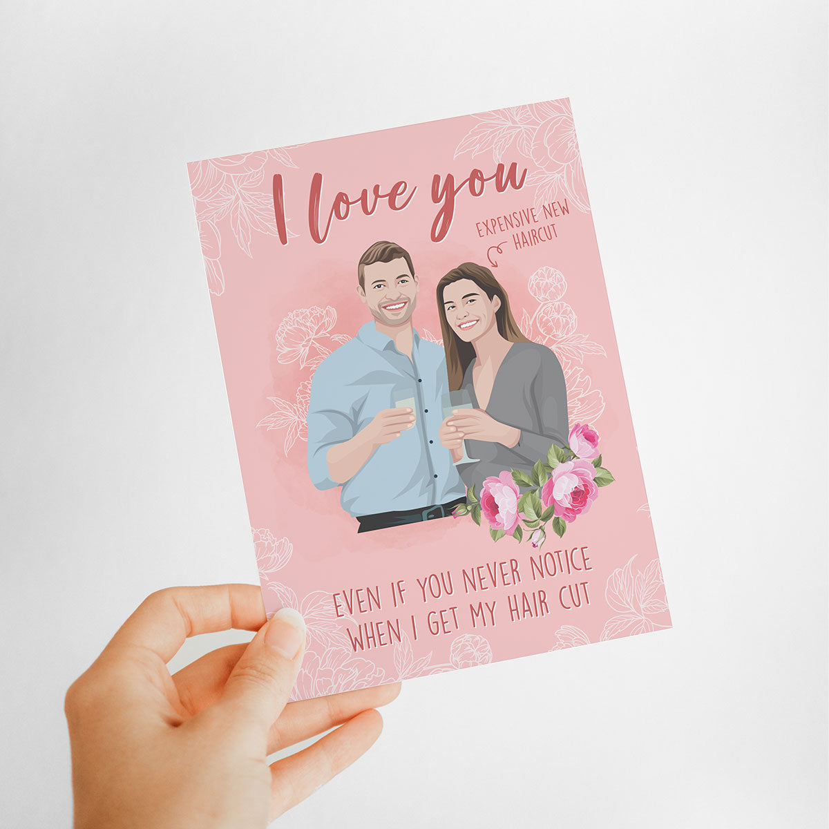 Personalized Hand-Drawn Anniversary Card