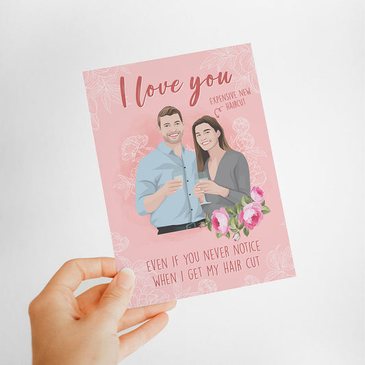 Personalized Hand-Drawn Anniversary Card