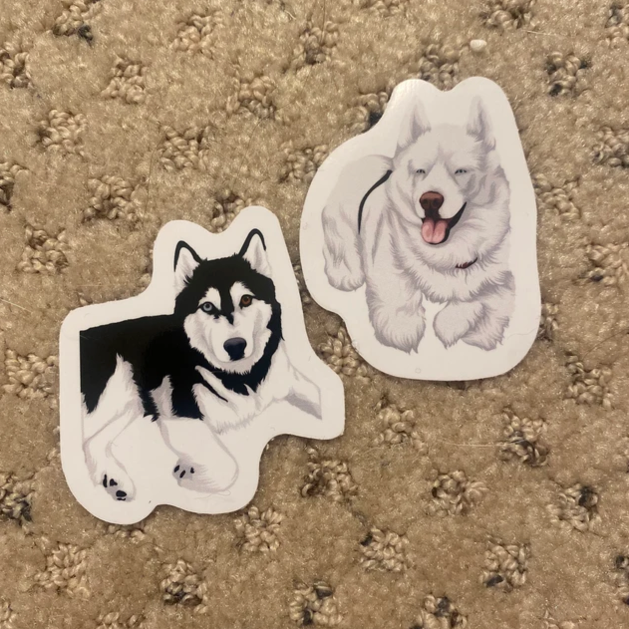 Custom Hand-Drawn Pet Portrait Stickers