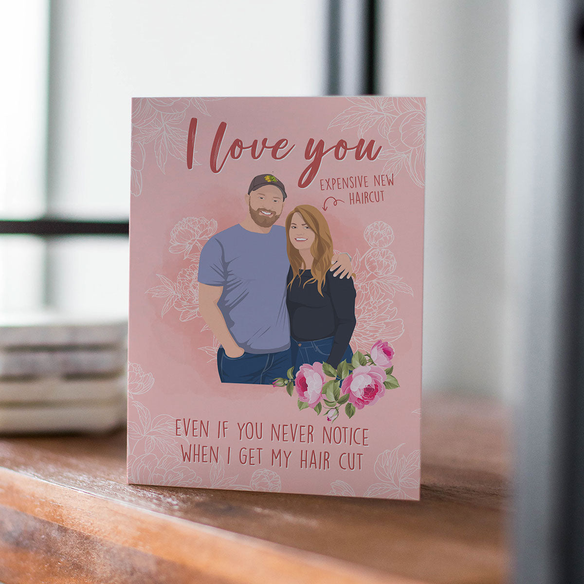 Personalized Hand-Drawn Anniversary Card